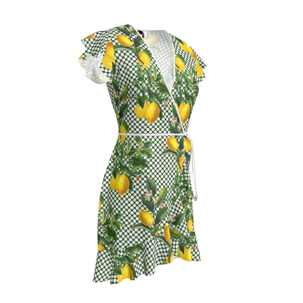 Lemony Dots Tea Dress - Objet D'Art