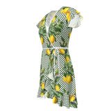 Lemony Dots Tea Dress - Objet D'Art