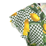 Lemony Dots Tea Dress - Objet D'Art