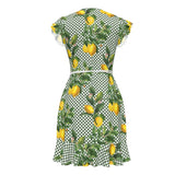 Lemony Dots Tea Dress - Objet D'Art