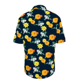 Warm Floral Short Sleeve Shirt - Objet D'Art