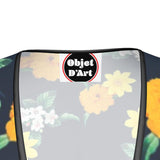 Warm Floral Tea Dress - Objet D'Art