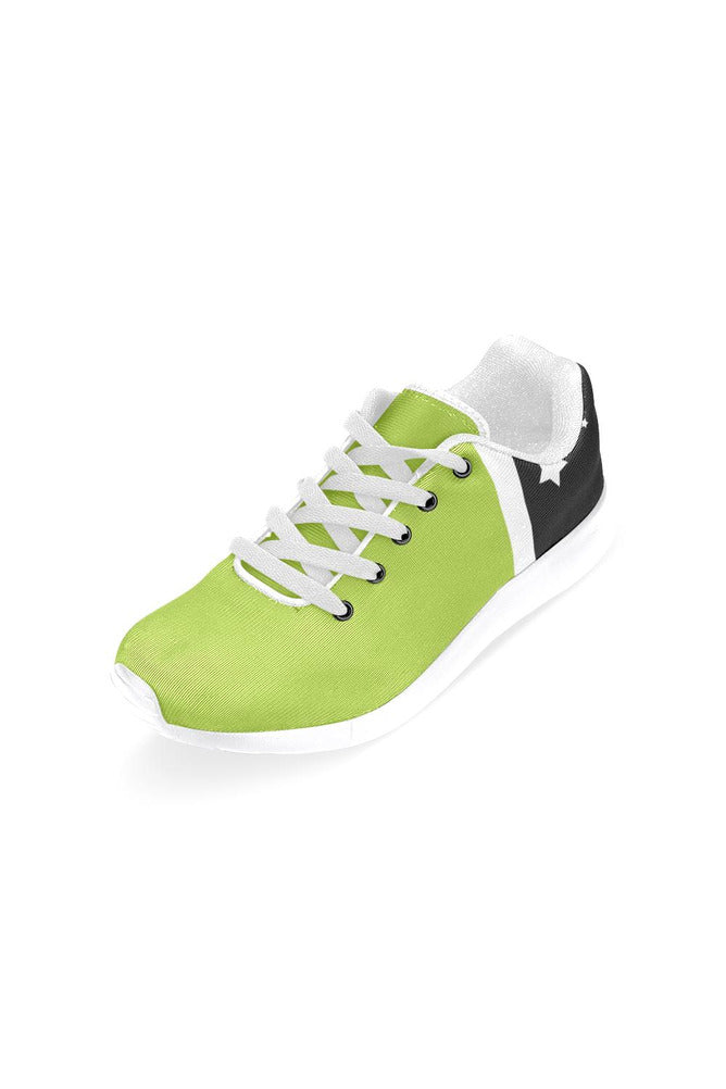 Lime & Black Stars Women’s Running Shoes (Model 020) - Objet D'Art