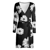 Floral Wrap Dress - Objet D'Art