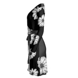 Floral Wrap Dress - Objet D'Art