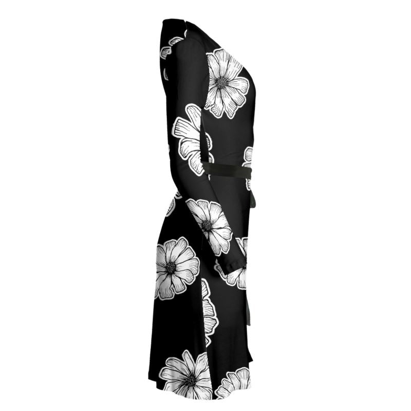 Floral Wrap Dress - Objet D'Art