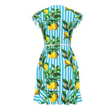 Lemon Striped Tea Dress - Objet D'Art