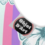 Floral Striped Sleeveless Midi Dress - Objet D'Art