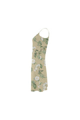 Beige Floral Alcestis Slip Dress - Objet D'Art