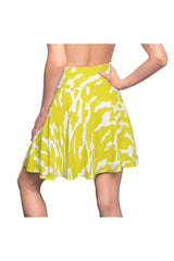Lemon Zest Women's Skater Skirt - Objet D'Art