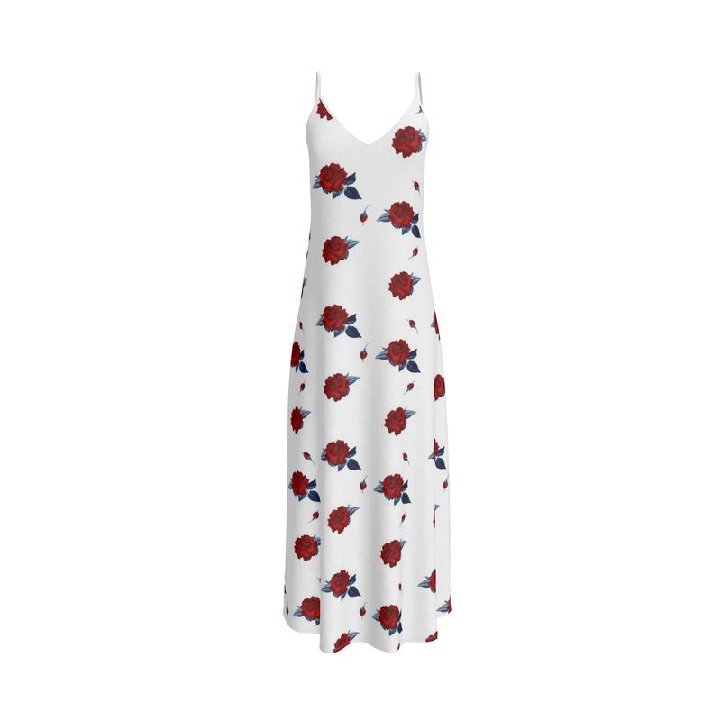 Red Rose Slip Dress - Objet D'Art