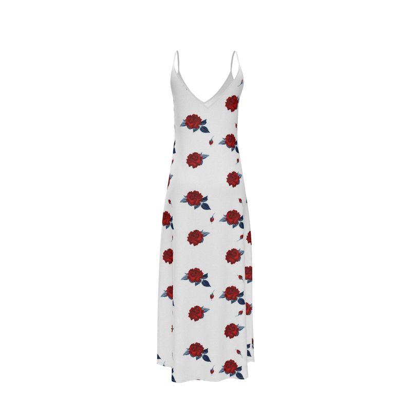 Red Rose Slip Dress - Objet D'Art