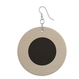 Polka dot Wooden Earrings - Objet D'Art