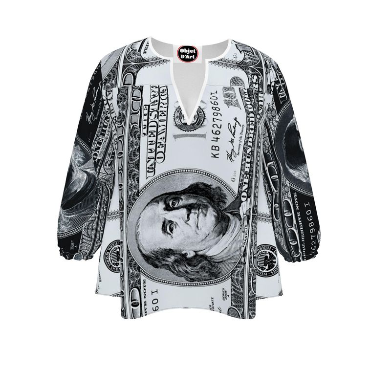 Benjamin Franklin Women's Blouse - Objet D'Art