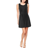 wb polka dot Thea Sleeveless Skater Dress(Model D19) - Objet D'Art