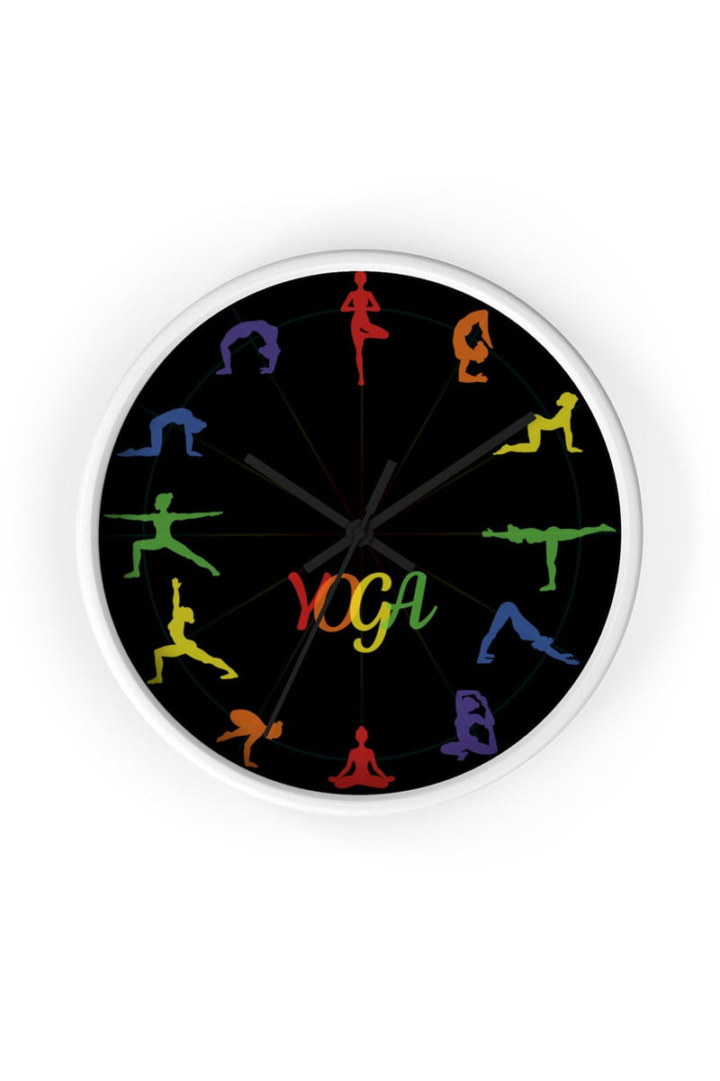 Yoga Asana Wall clock - Objet D'Art