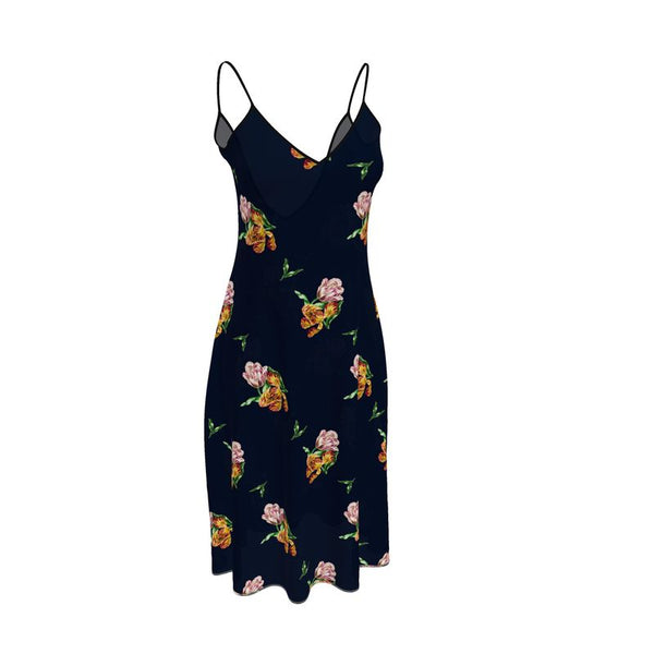 Floral Sleeveless Midi Dress - Objet D'Art