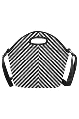 Chevron Neoprene Lunch Bag/Large (Model 1669) - Objet D'Art