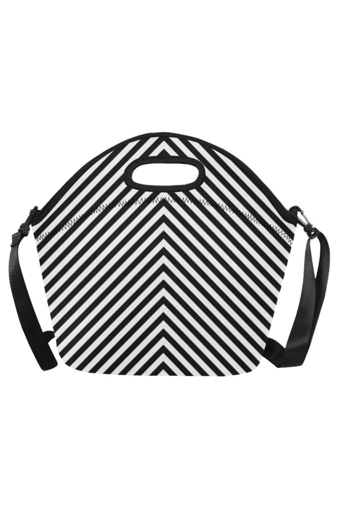 Chevron Neoprene Lunch Bag/Large (Model 1669) - Objet D'Art