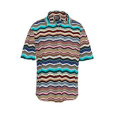 Pastel Herringbone Short Sleeve Shirt - Objet D'Art