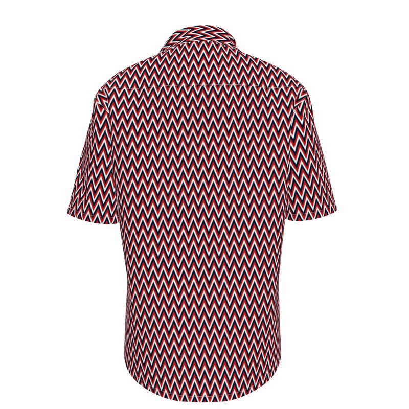 Herringbone Americana Short Sleeve Shirt - Objet D'Art
