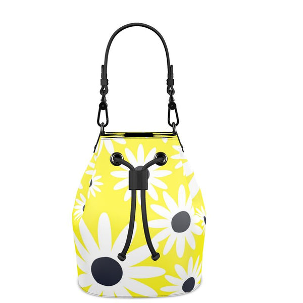 Bright Daisy Abstraction Bucket Bag - Objet D'Art