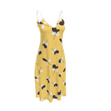 Golden Meadow Sleeveless Midi Dress - Objet D'Art