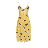 Golden Meadow Sleeveless Midi Dress - Objet D'Art