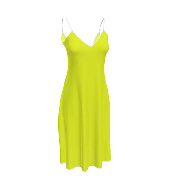 Granny Smith Apple Sleeveless Midi Dress - Objet D'Art