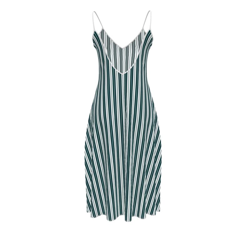 Emerald City Striped Sleeveless Midi Dress - Objet D'Art
