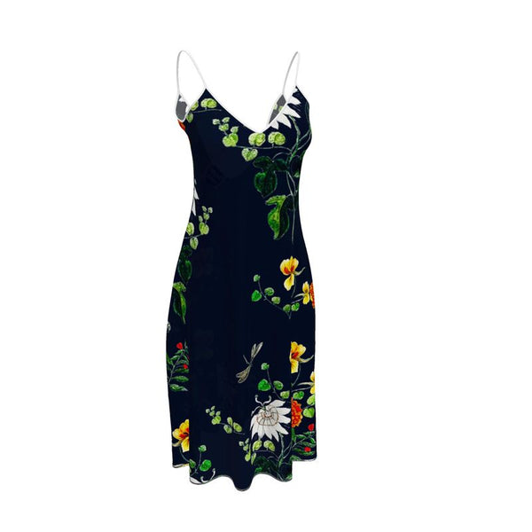 Floral Wonderland Sleeveless Midi Dress - Objet D'Art