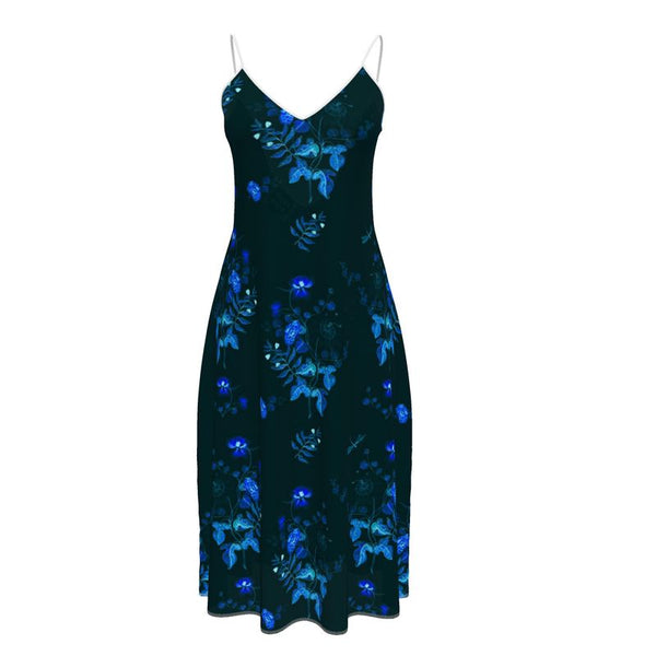 Moonlit Meadow Sleeveless Midi Dress - Objet D'Art