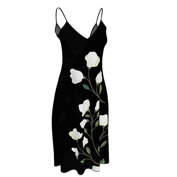 Floral Spring Sleeveless Midi Dress - Objet D'Art