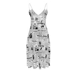 Women's Suffrage Headline News Collage Sleeveless Midi Dress - Objet D'Art