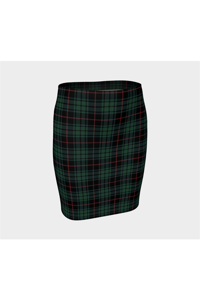 Christmas Plaid Fitted Skirt - Objet D'Art