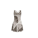 Animal Print Skater Dress - Objet D'Art