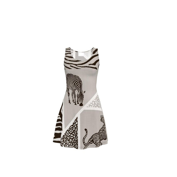 Animal Print Skater Dress - Objet D'Art