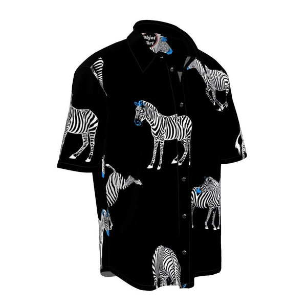 Zen Zebra Short Sleeve Shirt - Objet D'Art
