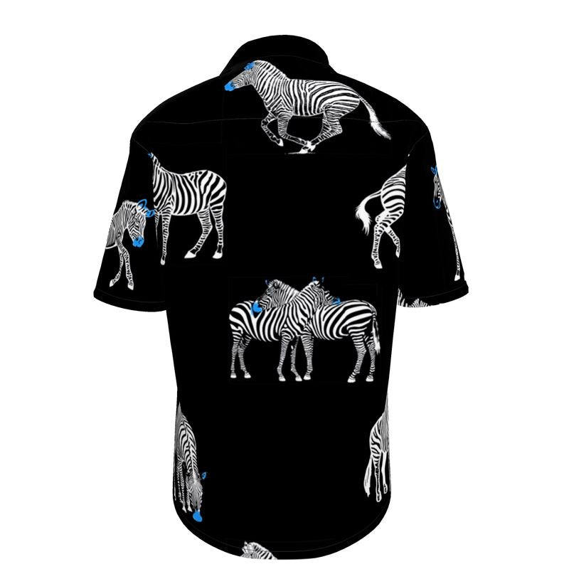 Zen Zebra Short Sleeve Shirt - Objet D'Art