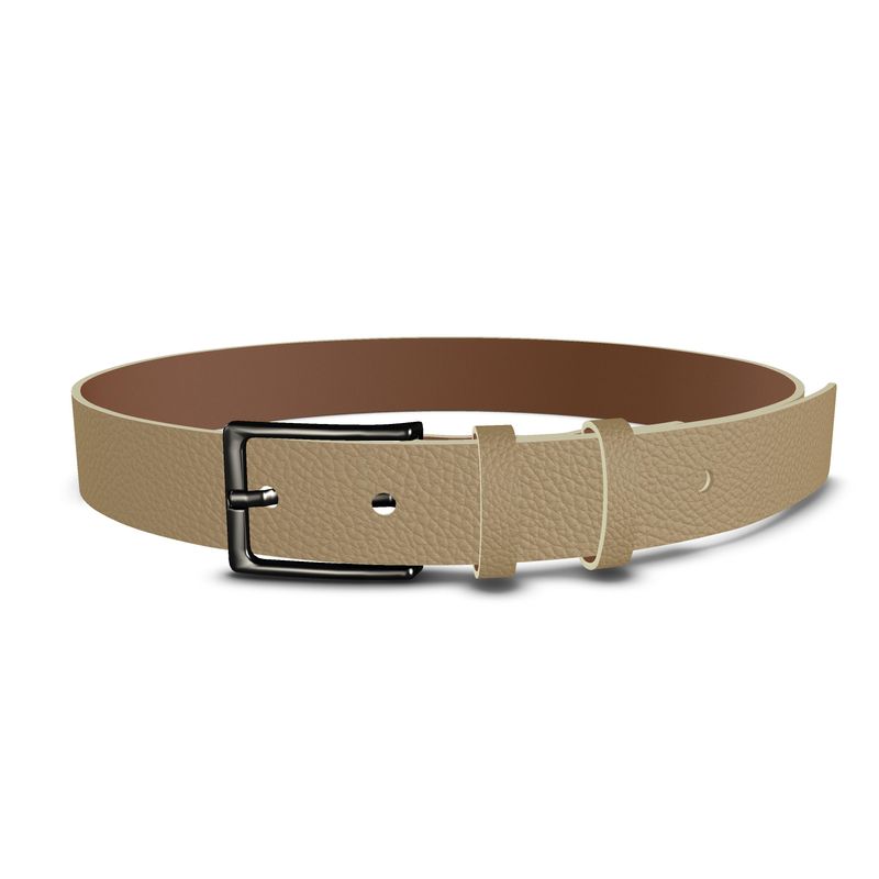 Tan Leather Belt - Objet D'Art