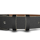 Black Leather Belt - Objet D'Art