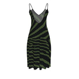 Zebra Print  Sleeveless Midi Dress - Objet D'Art