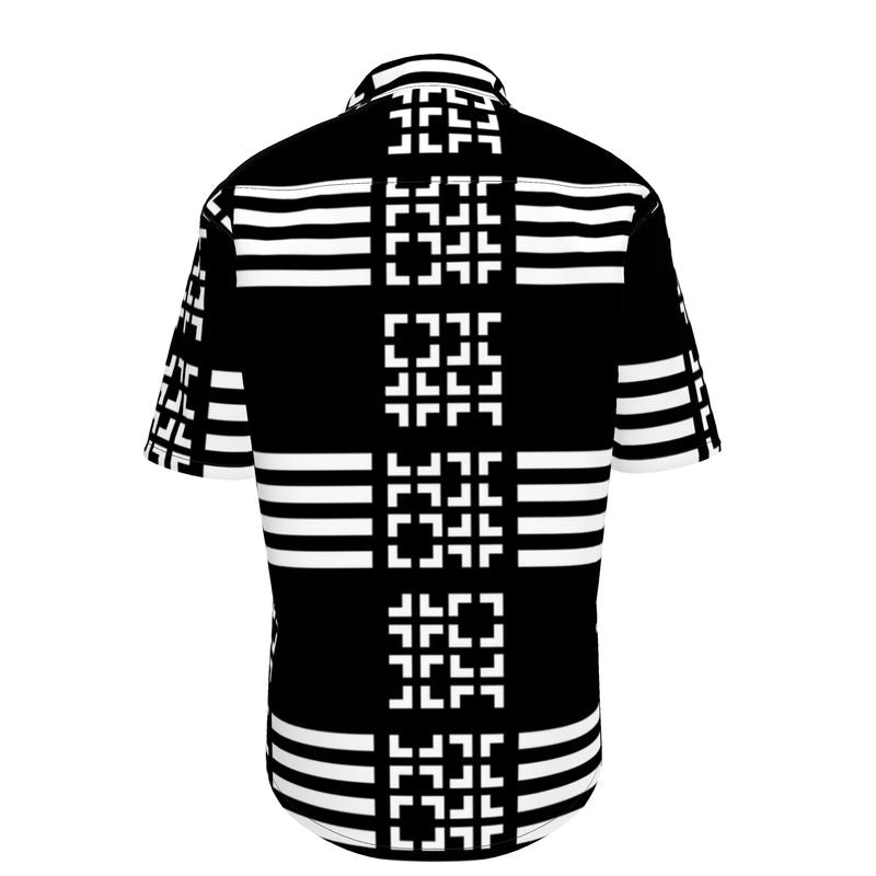 Geo Abstract Short Sleeve Shirt - Objet D'Art
