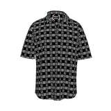Grid Pattern Short Sleeve Shirt - Objet D'Art