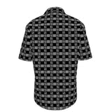 Grid Pattern Short Sleeve Shirt - Objet D'Art