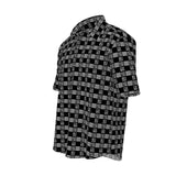 Grid Pattern Short Sleeve Shirt - Objet D'Art