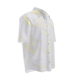 White Marble Short Sleeve Shirt - Objet D'Art