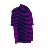 Lavender Wedged Mens Short Sleeve Shirt - Objet D'Art