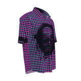 Cartesian Skull Mens Short Sleeve Shirt - Objet D'Art