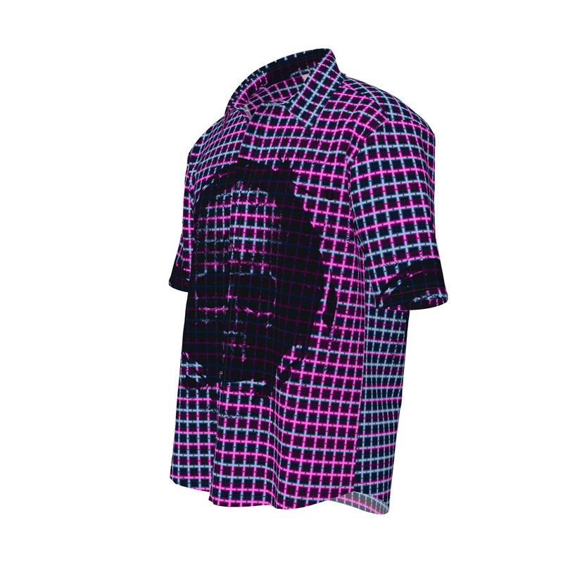 Cartesian Skull Mens Short Sleeve Shirt - Objet D'Art